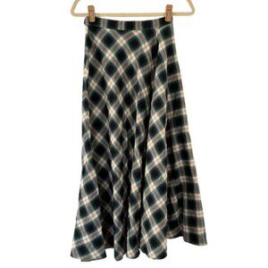 NWOT Maje Josera Flannel Print Maxi Skirt